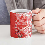 St George Illawarra Dragons NAIDOC Week 2026 Ceramic Mug Aboriginal Lizard Dot Painting - 50 Years of Deadly