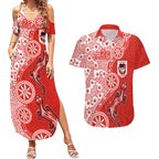St George Illawarra Dragons NAIDOC Week 2026 Couples Matching Summer Maxi Dress and Hawaiian Shirt Aboriginal Lizard Dot Painting - 50 Years of Deadly