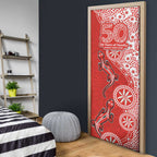 St George Illawarra Dragons NAIDOC Week 2026 Door Cover Aboriginal Lizard Dot Painting - 50 Years of Deadly