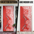 St George Illawarra Dragons NAIDOC Week 2026 Door Cover Aboriginal Lizard Dot Painting - 50 Years of Deadly