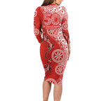 St George Illawarra Dragons NAIDOC Week 2026 Family Matching Long Sleeve Bodycon Dress and Hawaiian Shirt Aboriginal Lizard Dot Painting - 50 Years of Deadly