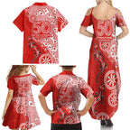 St George Illawarra Dragons NAIDOC Week 2026 Family Matching Summer Maxi Dress and Hawaiian Shirt Aboriginal Lizard Dot Painting - 50 Years of Deadly