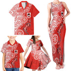 St George Illawarra Dragons NAIDOC Week 2026 Family Matching Tank Maxi Dress and Hawaiian Shirt Aboriginal Lizard Dot Painting - 50 Years of Deadly