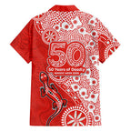 St George Illawarra Dragons NAIDOC Week 2026 Hawaiian Shirt Aboriginal Lizard Dot Painting - 50 Years of Deadly