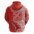 St George Illawarra Dragons NAIDOC Week 2026 Hoodie Aboriginal Lizard Dot Painting - 50 Years of Deadly