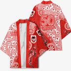 St George Illawarra Dragons NAIDOC Week 2026 Kimono Aboriginal Lizard Dot Painting - 50 Years of Deadly