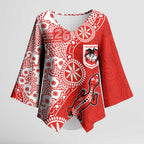 St George Illawarra Dragons NAIDOC Week 2026 Kimono Sleeve Blouse Aboriginal Lizard Dot Painting - 50 Years of Deadly
