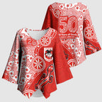 St George Illawarra Dragons NAIDOC Week 2026 Kimono Sleeve Blouse Aboriginal Lizard Dot Painting - 50 Years of Deadly