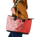 St George Illawarra Dragons NAIDOC Week 2026 Leather Tote Bag Aboriginal Lizard Dot Painting - 50 Years of Deadly