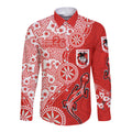 St George Illawarra Dragons NAIDOC Week 2026 Long Sleeve Button Shirt Aboriginal Lizard Dot Painting - 50 Years of Deadly