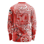 St George Illawarra Dragons NAIDOC Week 2026 Long Sleeve Shirt Aboriginal Lizard Dot Painting - 50 Years of Deadly