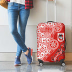 St George Illawarra Dragons NAIDOC Week 2026 Luggage Cover Aboriginal Lizard Dot Painting - 50 Years of Deadly