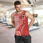 St George Illawarra Dragons NAIDOC Week 2026 Men Tank Top Aboriginal Lizard Dot Painting - 50 Years of Deadly