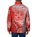 St George Illawarra Dragons NAIDOC Week 2026 Padded Jacket Aboriginal Lizard Dot Painting - 50 Years of Deadly