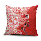 St George Illawarra Dragons NAIDOC Week 2026 Pillow Cover Aboriginal Lizard Dot Painting - 50 Years of Deadly