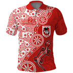 St George Illawarra Dragons NAIDOC Week 2026 Polo Shirt Aboriginal Lizard Dot Painting - 50 Years of Deadly