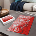 St George Illawarra Dragons NAIDOC Week 2026 Puzzle Aboriginal Lizard Dot Painting - 50 Years of Deadly