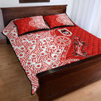 St George Illawarra Dragons NAIDOC Week 2026 Quilt Bed Set Aboriginal Lizard Dot Painting - 50 Years of Deadly