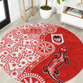 St George Illawarra Dragons NAIDOC Week 2026 Round Carpet Aboriginal Lizard Dot Painting - 50 Years of Deadly