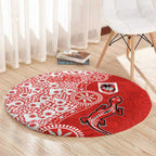 St George Illawarra Dragons NAIDOC Week 2026 Round Carpet Aboriginal Lizard Dot Painting - 50 Years of Deadly