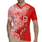 St George Illawarra Dragons NAIDOC Week 2026 Rugby Jersey Aboriginal Lizard Dot Painting - 50 Years of Deadly
