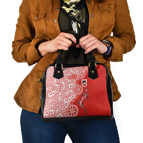 St George Illawarra Dragons NAIDOC Week 2026 Shoulder Handbag Aboriginal Lizard Dot Painting - 50 Years of Deadly