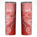 St George Illawarra Dragons NAIDOC Week 2026 Skinny Tumbler Aboriginal Lizard Dot Painting - 50 Years of Deadly