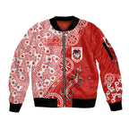 St George Illawarra Dragons NAIDOC Week 2026 Sleeve Zip Bomber Jacket Aboriginal Lizard Dot Painting - 50 Years of Deadly