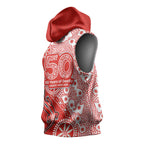 St George Illawarra Dragons NAIDOC Week 2026 Sleeveless Hoodie Aboriginal Lizard Dot Painting - 50 Years of Deadly