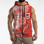 St George Illawarra Dragons NAIDOC Week 2026 Sleeveless Zip Hoodie Aboriginal Lizard Dot Painting - 50 Years of Deadly