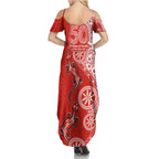 St George Illawarra Dragons NAIDOC Week 2026 Summer Maxi Dress Aboriginal Lizard Dot Painting - 50 Years of Deadly