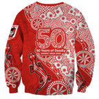 St George Illawarra Dragons NAIDOC Week 2026 Sweatshirt Aboriginal Lizard Dot Painting - 50 Years of Deadly