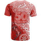 St George Illawarra Dragons NAIDOC Week 2026 T Shirt Aboriginal Lizard Dot Painting - 50 Years of Deadly