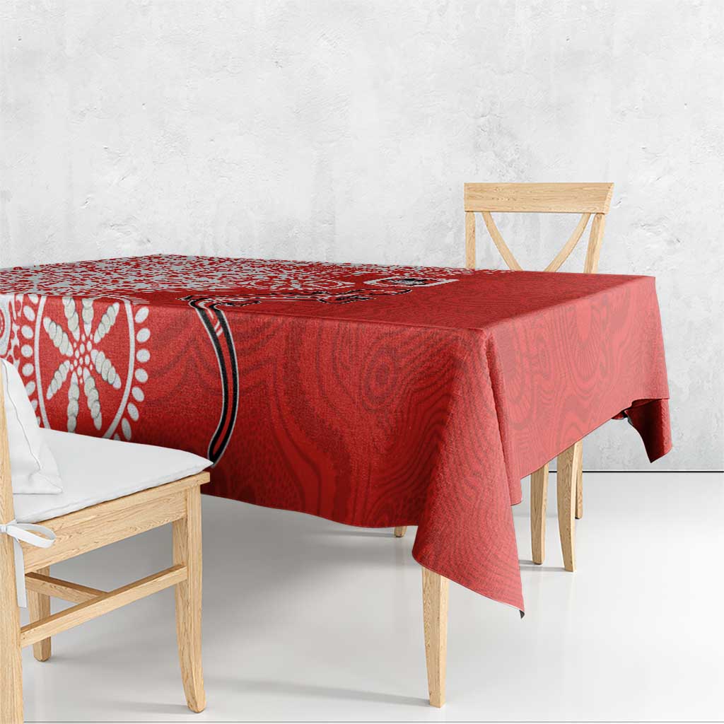 St George Illawarra Dragons NAIDOC Week 2026 Tablecloth Aboriginal Lizard Dot Painting - 50 Years of Deadly