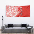 St George Illawarra Dragons NAIDOC Week 2026 Tapestry Aboriginal Lizard Dot Painting - 50 Years of Deadly