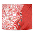St George Illawarra Dragons NAIDOC Week 2026 Tapestry Aboriginal Lizard Dot Painting - 50 Years of Deadly