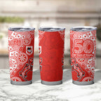 St George Illawarra Dragons NAIDOC Week 2026 Tumbler Cup Aboriginal Lizard Dot Painting - 50 Years of Deadly