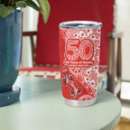 St George Illawarra Dragons NAIDOC Week 2026 Tumbler Cup Aboriginal Lizard Dot Painting - 50 Years of Deadly