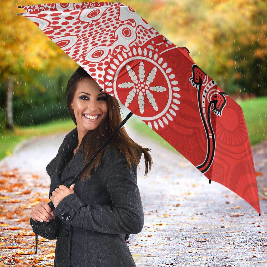 St George Illawarra Dragons NAIDOC Week 2026 Umbrella Aboriginal Lizard Dot Painting - 50 Years of Deadly