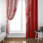 St George Illawarra Dragons NAIDOC Week 2026 Window Curtain Aboriginal Lizard Dot Painting - 50 Years of Deadly