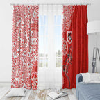 St George Illawarra Dragons NAIDOC Week 2026 Window Curtain Aboriginal Lizard Dot Painting - 50 Years of Deadly