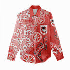 St George Illawarra Dragons NAIDOC Week 2026 Women Casual Shirt Aboriginal Lizard Dot Painting - 50 Years of Deadly