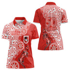 St George Illawarra Dragons NAIDOC Week 2026 Women Polo Shirt Aboriginal Lizard Dot Painting - 50 Years of Deadly