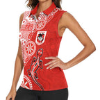 St George Illawarra Dragons NAIDOC Week 2026 Women Sleeveless Polo Shirt Aboriginal Lizard Dot Painting - 50 Years of Deadly