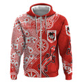 St George Illawarra Dragons NAIDOC Week 2026 Zip Hoodie Aboriginal Lizard Dot Painting - 50 Years of Deadly