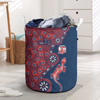 Sydney Roosters NAIDOC Week 2026 Laundry Basket Aboriginal Lizard Dot Painting - 50 Years of Deadly