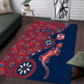 Sydney Roosters NAIDOC Week 2026 Area Rug Aboriginal Lizard Dot Painting - 50 Years of Deadly