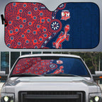 Sydney Roosters NAIDOC Week 2026 Auto Sun Shade Aboriginal Lizard Dot Painting - 50 Years of Deadly