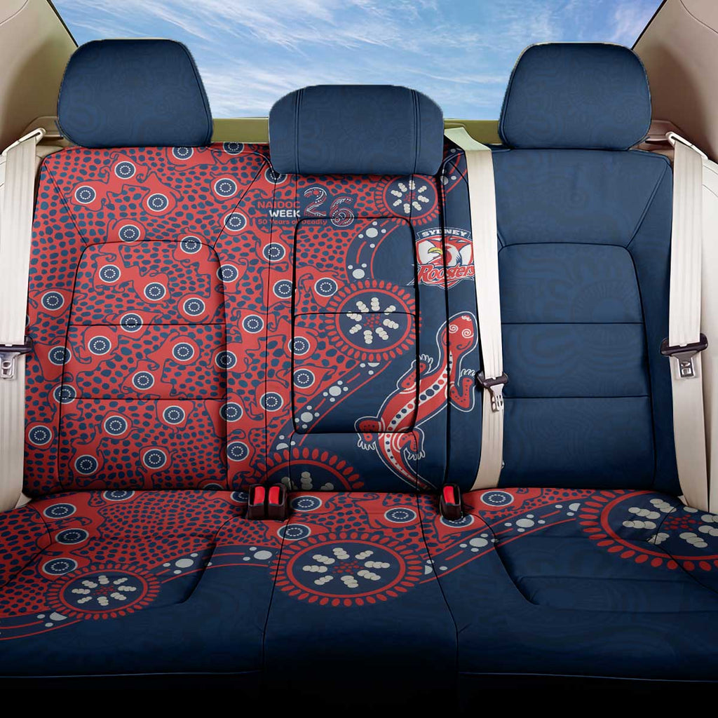 Sydney Roosters NAIDOC Week 2026 Back Car Seat Cover Aboriginal Lizard Dot Painting - 50 Years of Deadly