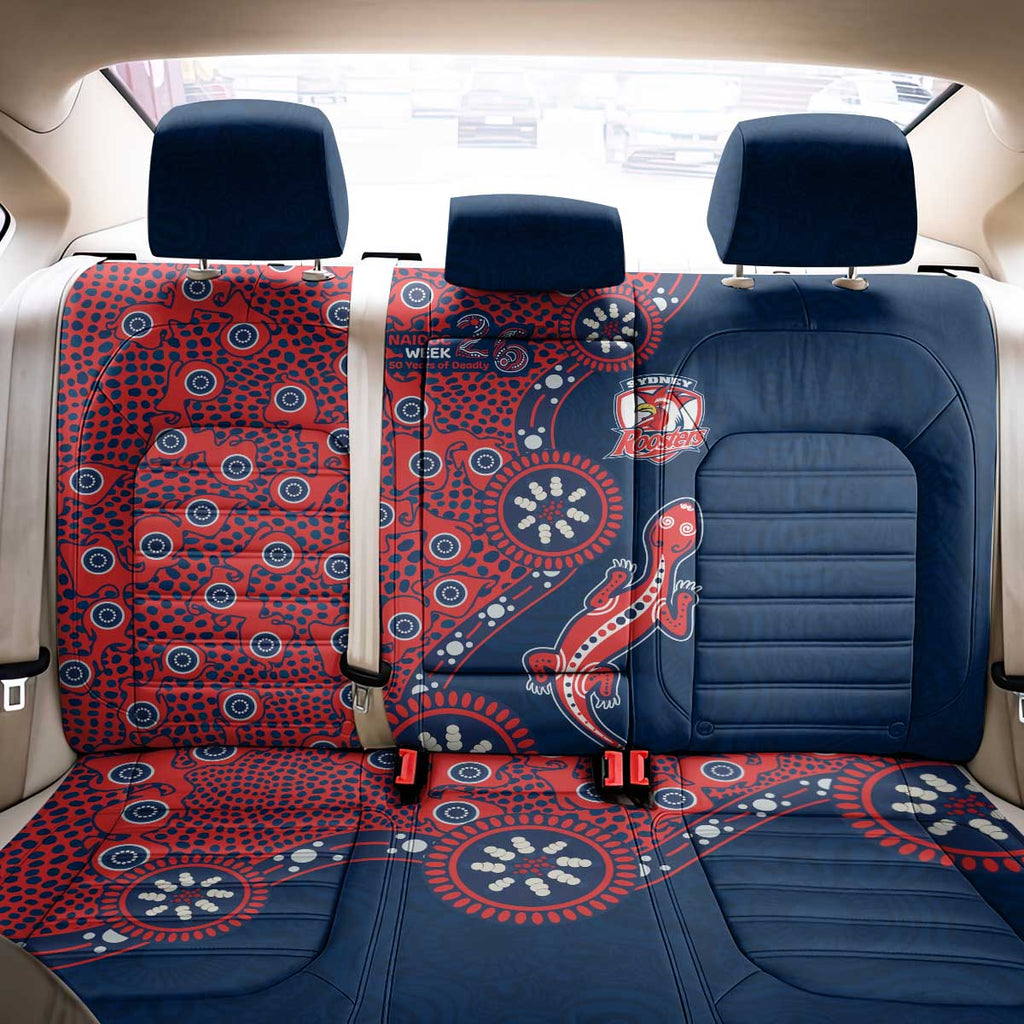 Sydney Roosters NAIDOC Week 2026 Back Car Seat Cover Aboriginal Lizard Dot Painting - 50 Years of Deadly